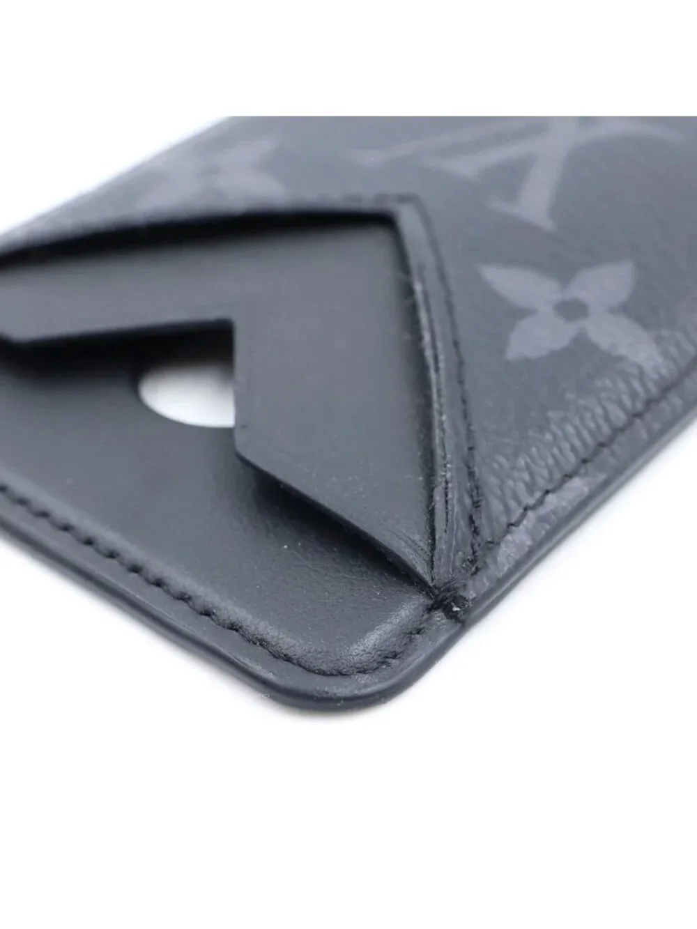 Louis Vuitton Monogram Eclipse Card Case Magnet Black